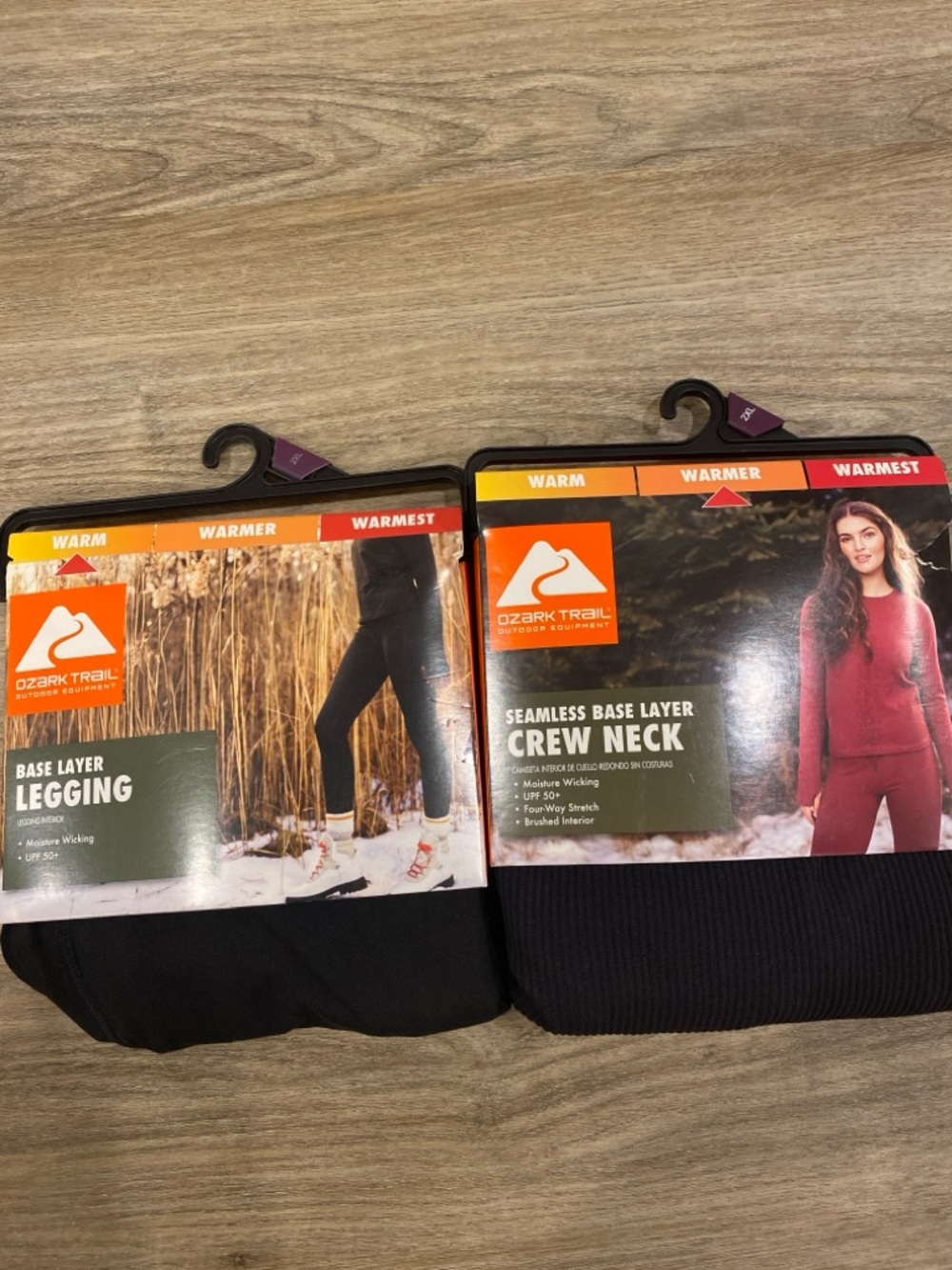 Ozark Trail Black Thermal Base Layer Set